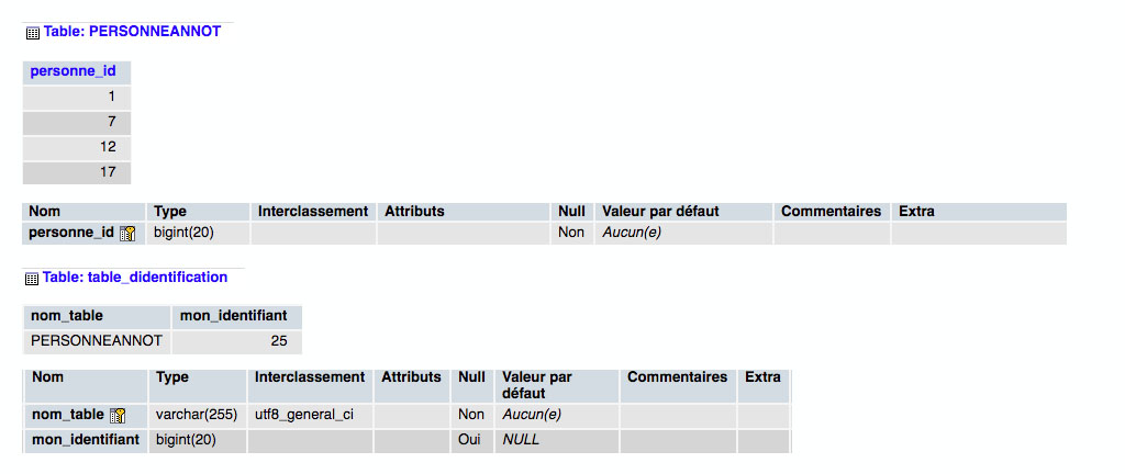 Hibernate/MySQL : la stratégie “TABLE” configurée